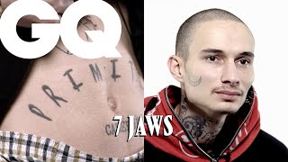 7 Jaws dévoile ses tattoos : le plus douloureux, Rage, Full Black Out ... | GQ