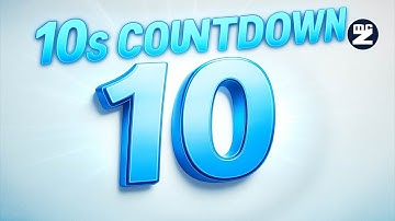 Colorful 10 Second Countdown 💫 | 3D Timer in Blue, Magenta, Yellow, Green | HD Visuals