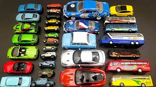 Models of various vehicles (Buses and cars)