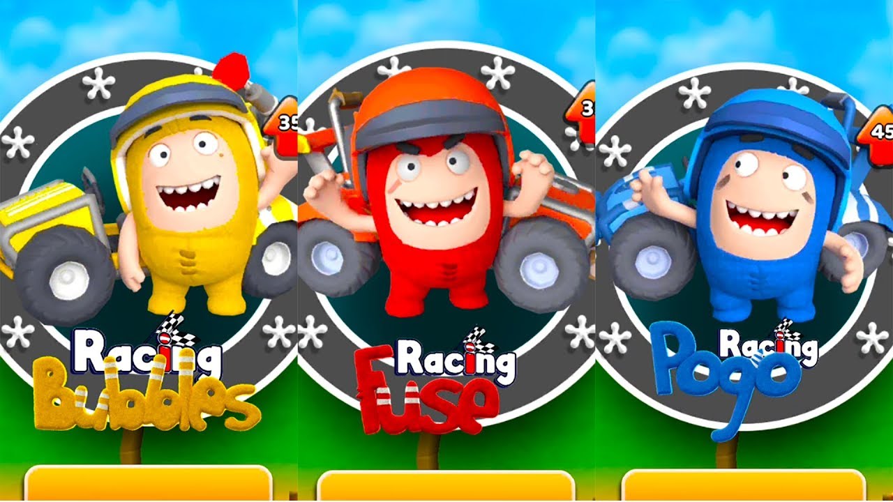 Oddbods Turbo Run Racing Fuse, Bubbles & Pogo Running Android Gameplay Part 10