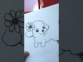 How to draw a dog easy  cute dog drawing easy