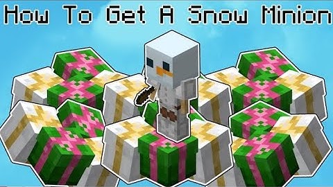 HOW TO GET SNOW MINION IN HYPIXEL