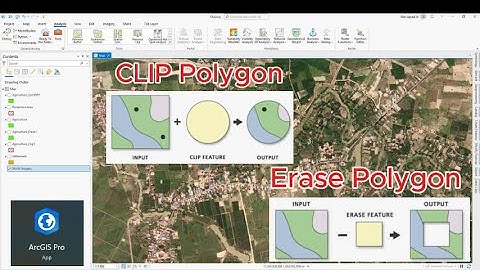 របៀបនៃការប្រើប្រាស់ Clip និង​ Erase នៅក្នុង GIS Pro/ How to clip and erase feature in GIS Pro