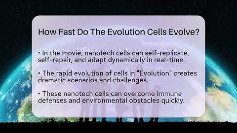How Fast Do The Evolution Cells Evolve? - The SciFi Reel