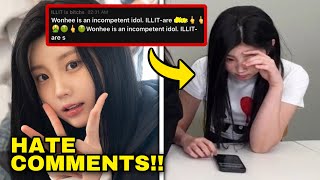ILLIT fans Heartbroken by Wonhee’s reaction to seeing hate comments during weverse live #kpop Resimi