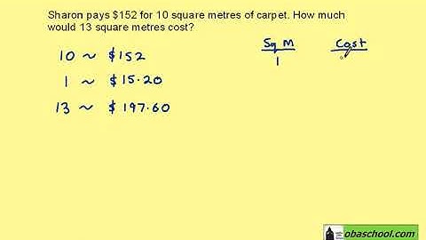 Maths Higher GCSE Revision - Proportions and Graphs - Direct Proportion Example 2