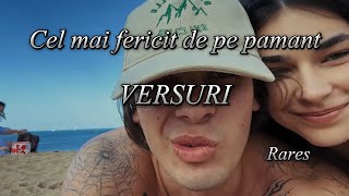 Rares - Cel Mai Fericit De Pe Pamant Versurilyrics