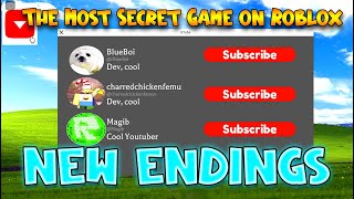 ALL New Endings (PART 5) - The Most Secret Game on Roblox [Roblox]