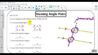 Unit 3 notes- Parallel and Perpendicular Lines