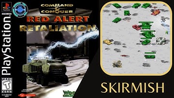 Command & Conquer: Red Alert - Retaliation - PS1 - SKIRMISH - GAMEPLAY