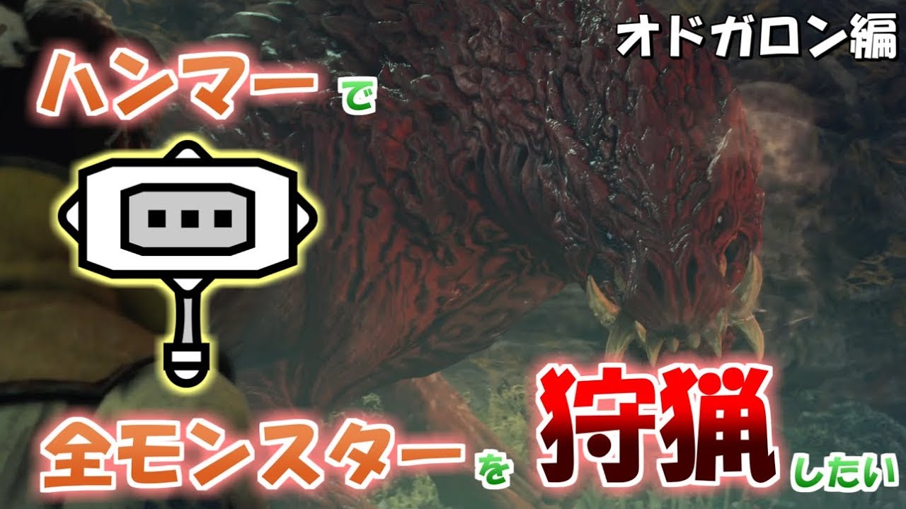 Mhw ハンマーで全モンスターを狩猟したい オドガロン編 上位 １５ ゆっくり実況 Youtube