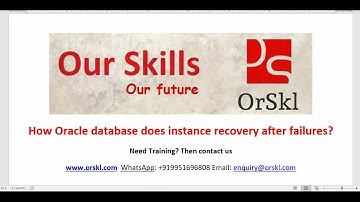 How Oracle database does instance recovery after failures
