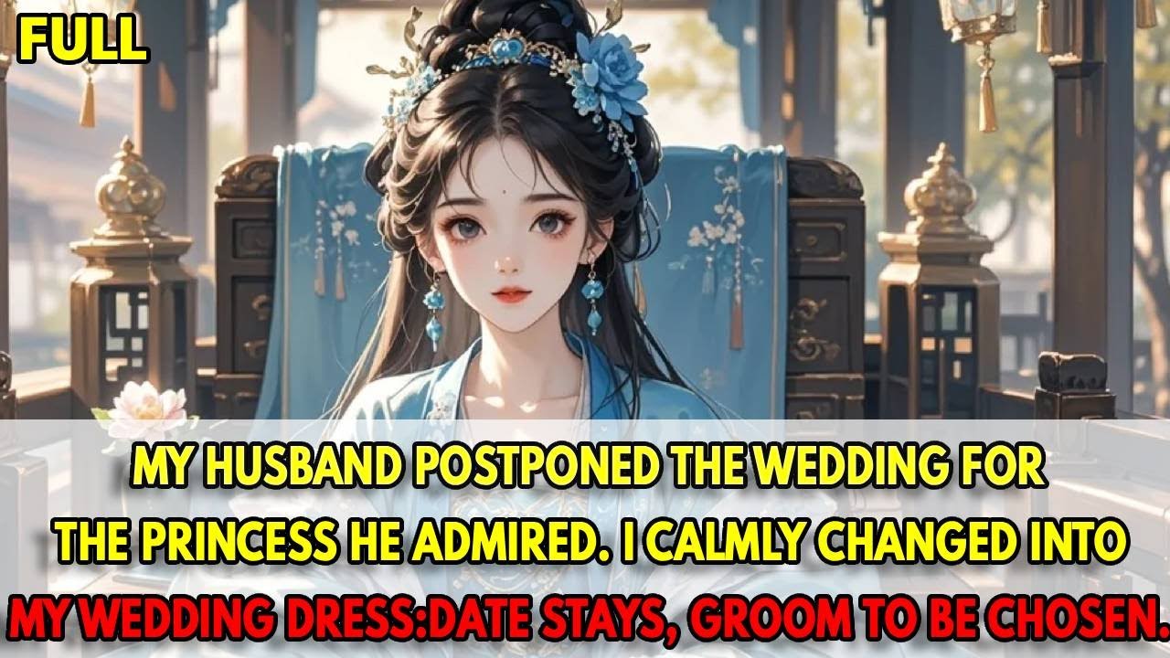 My husband postponed the wedding for the princess he admired. I calmly changed into my wedding dress