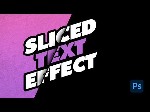 Sliced Text Effect in Photoshop │ Quick Photoshop Tutorial