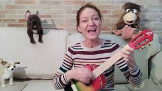 SingEnglish: Naughty Monkey - couch video - original song for teaching English by Via