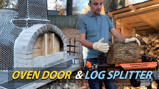 Building A Pizza Oven Door and Testing My New Lumberjack 6.5 Tons Log Splitter