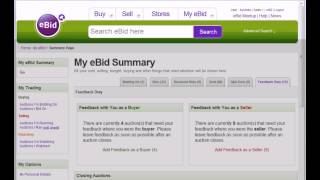 How To Use Your eBid Summary - eBid How To Video