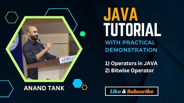 #6 Java Tutorial : OOP Basics : Operators in Java & Bitwise operator | Anand Tank