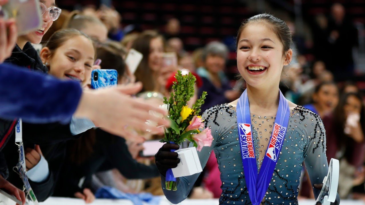 13-Year-Old Alysa Liu Becomes Youngest US Senior Ladies Figure Skating ...