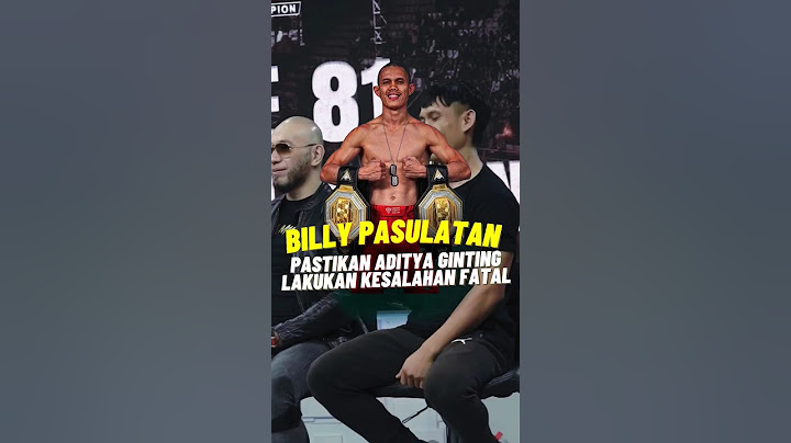 Billy Pasulatan : Kesalahan Fatal Aditya Ginting Lawan Saya!