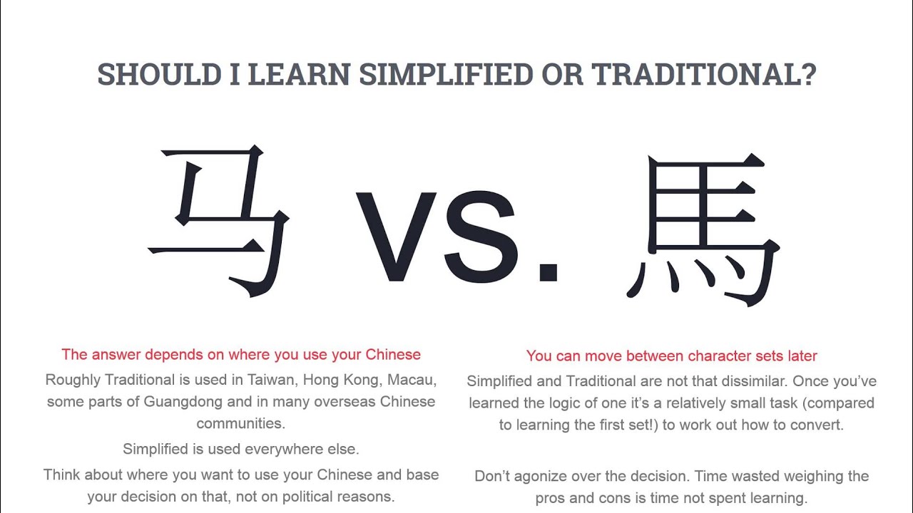 Learn Chinese FAQ: Should I Learn Simplified or ...