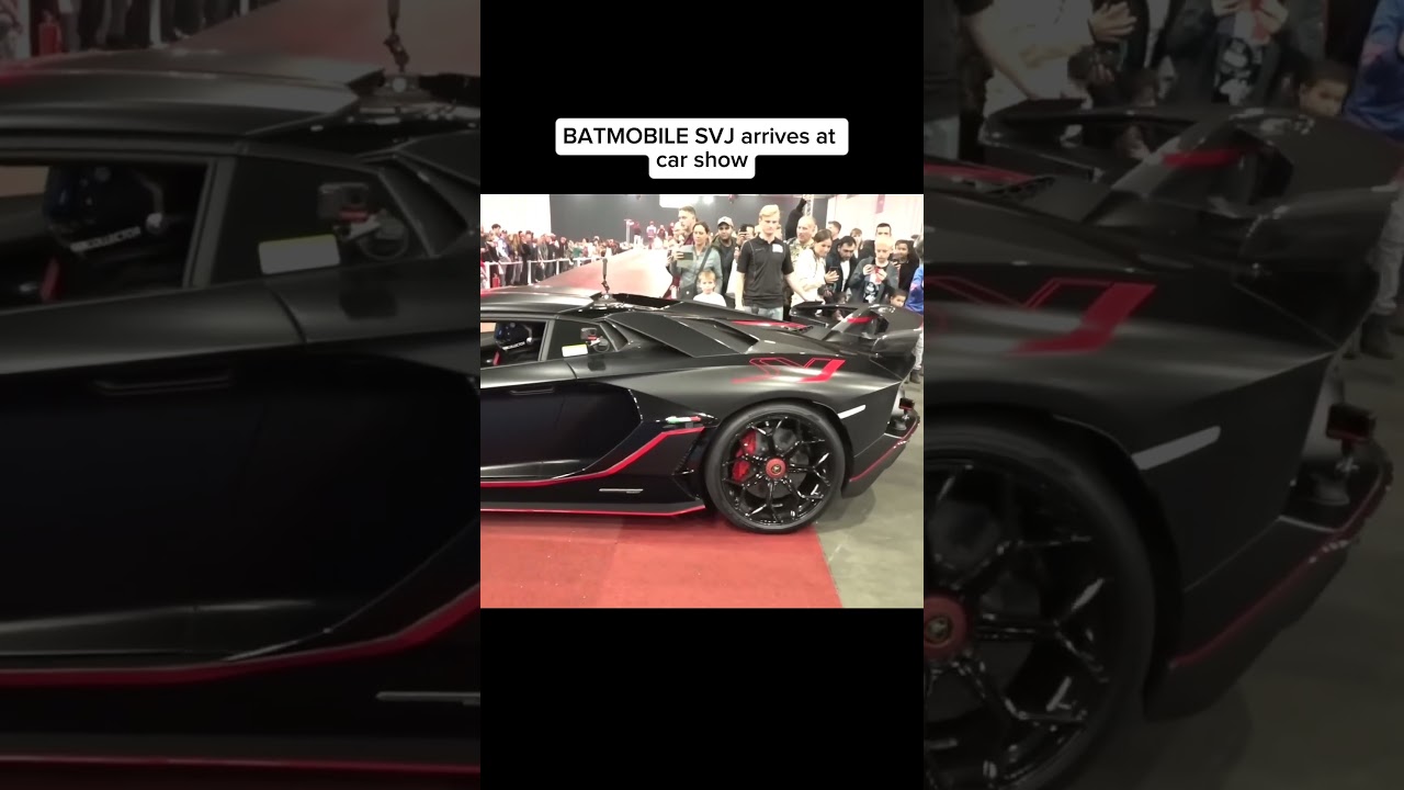 BATMOBILE SVJ arrives at mid show 🔥💯 #art #carlovers #carshorts #music