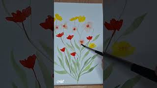 #aquarelle #visibility #art #youtubeshorts #aquarelle #watercolor #floraart #fleurs #flowers