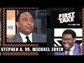 Michael Irvin takes it to Stephen A. in Cowboys debate: First time I’ve seen you sweat! | First Take