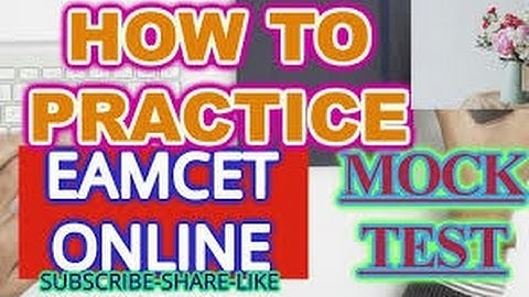 Eamcet mock test in online practice
