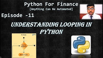 Python for Finance Tutorial| Episode 11| Looping in Python | String Formatting| While Loop| For Loop