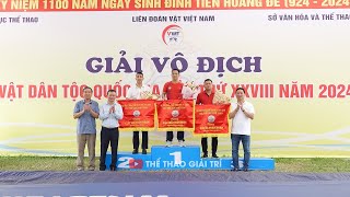 🔴🤼 Lễ Trao Huy Chương Giải Vđqg Vật Dân Tộc, Hoa Lư 2024.