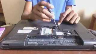 how to remove hp 600 series 630, 650 laptop cd/dvd drive (rom)