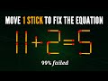 Move 1 stick to make equation correct | Matchstick Puzzle | thony official