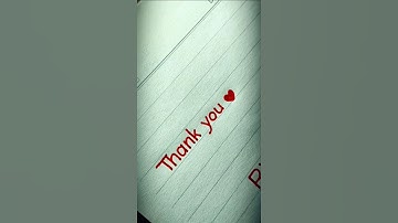 #thankyou ❤️✨. subscribe and comment ur name ✍️❤️. #handwriting #youtube #art #shortvideo #shorts
