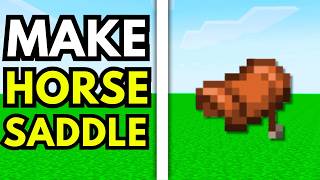 How To Make Saddle For Horse In Minecraft | 2026 | Step-by-Step