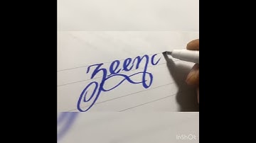 Zeenat name calligraphy comment ur name subscribe @immutallyartandcalligraphy3170