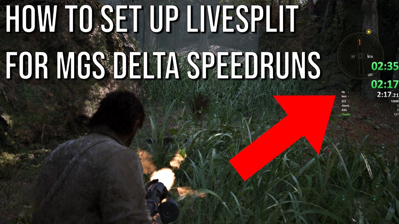 How to set up Livesplit to Speedrun MGS Delta on PC (Full Course) - YouTube