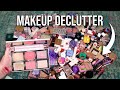 Full makeup collection declutter  almost 2 hours relaxing makeup declutter  lauren mae beauty