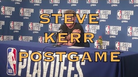 Entire STEVE KERR interview from postgame at Oracle Arena, 2018 WCF G4
