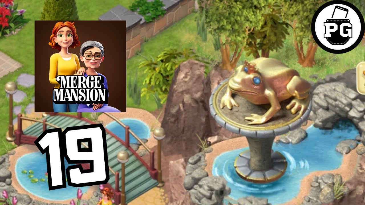 Frog Statue is Shiny with Crown 🏡 Merge Mansion Gameplay Walkthrough