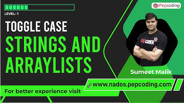 Toggle Case of Characters in a String | Explanation and JAVA Code