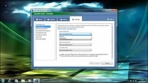 Microsoft Security Essential Settings~3.flv
