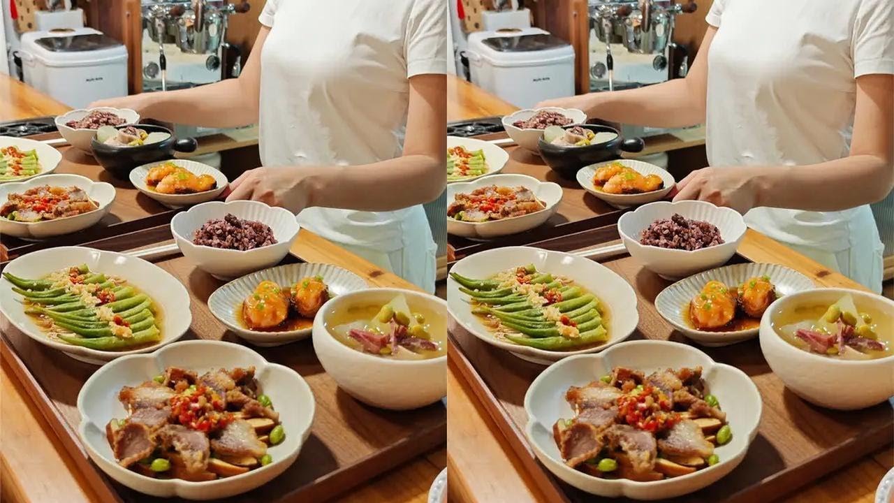 跟老公的不开火无油烟晚餐：轻松下厨，好好吃饭！简简单单又一餐！ #美食  #做饭  #在家做美食