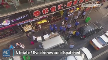 Drones help urban management in China