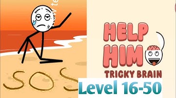 Help Him Tricky Brain Level 17-50 By Weegoon Gameplay Walkthrough