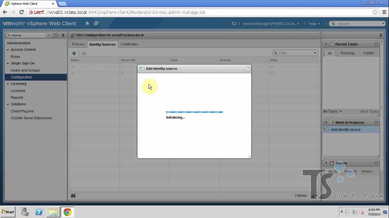 Lab 6 - Configuring vCenter Single Sign-On - YouTube