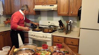 A viewer named lou from staten island, new york, shows you how to make
his favorite post-thanksgiving recipe.