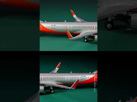 1/400 Scale Model Airplane New Jetstar Airways Airbus A321neo VH-OFE by NG Model 2022 #Shorts