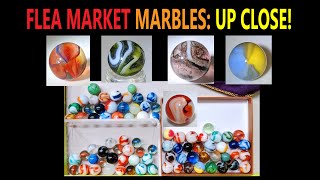 FLEA MARKET MARBLE SCORE VINTAGE MARBLES UP CLOSE MARBLE COLLECTING SORTING MASS RIVER PICKERS