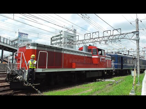 2021年7月16日 DD51 842単機回送、DE10 1603による12系客車